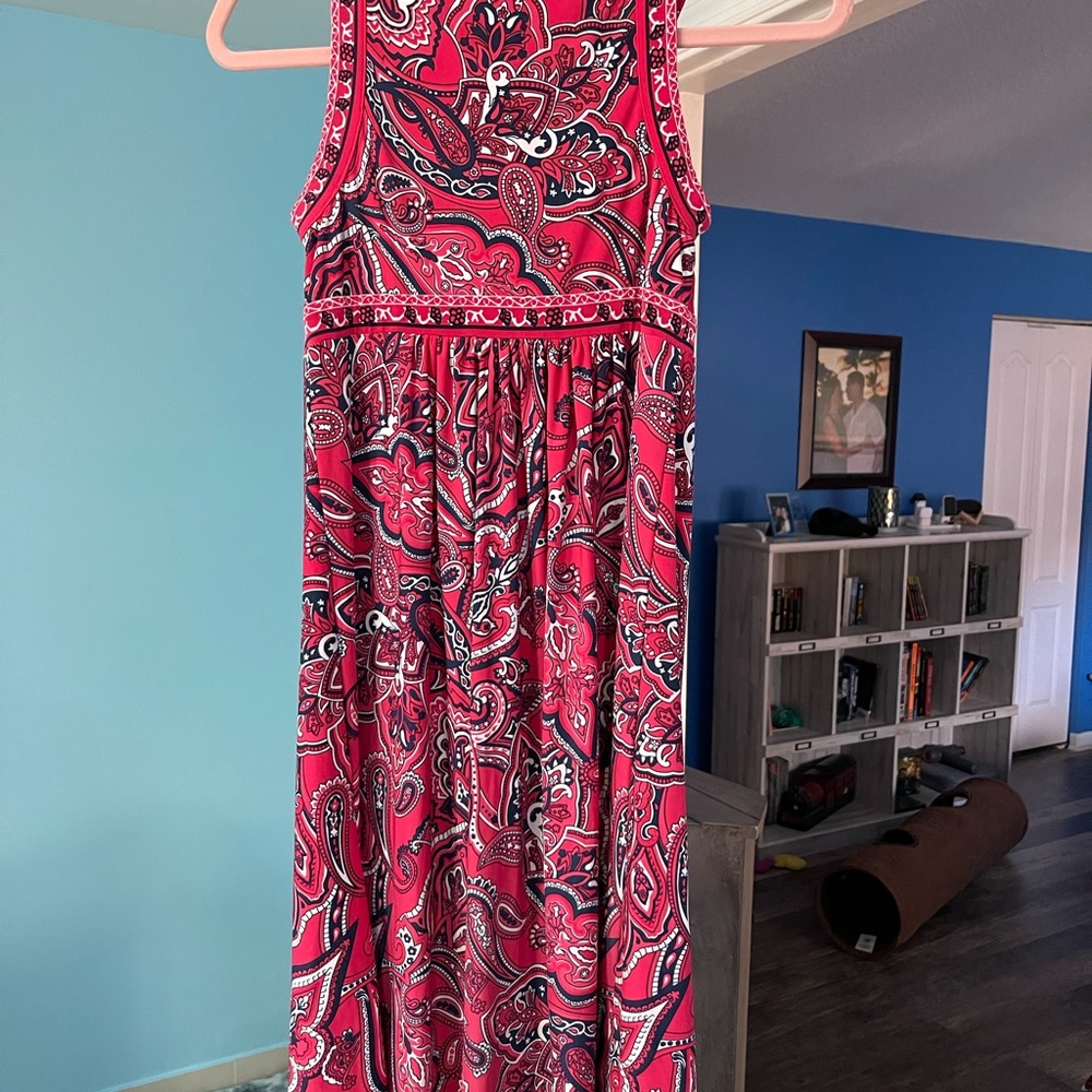 INC International Concepts Pink Paisley Dress - Picture 3 of 6